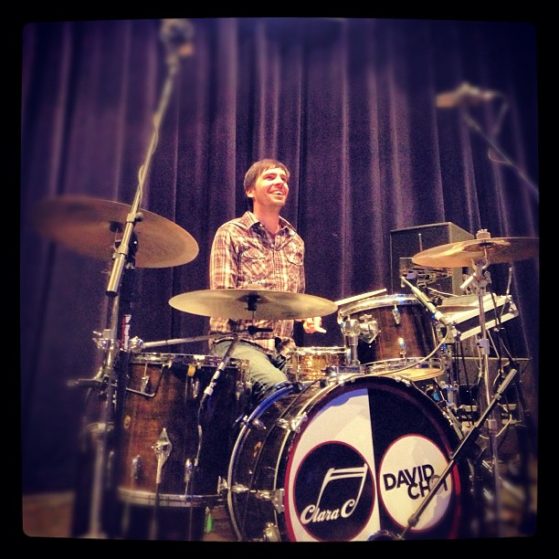 Josh Doyle performing on drums, the small progress of daily practice built into a real skill